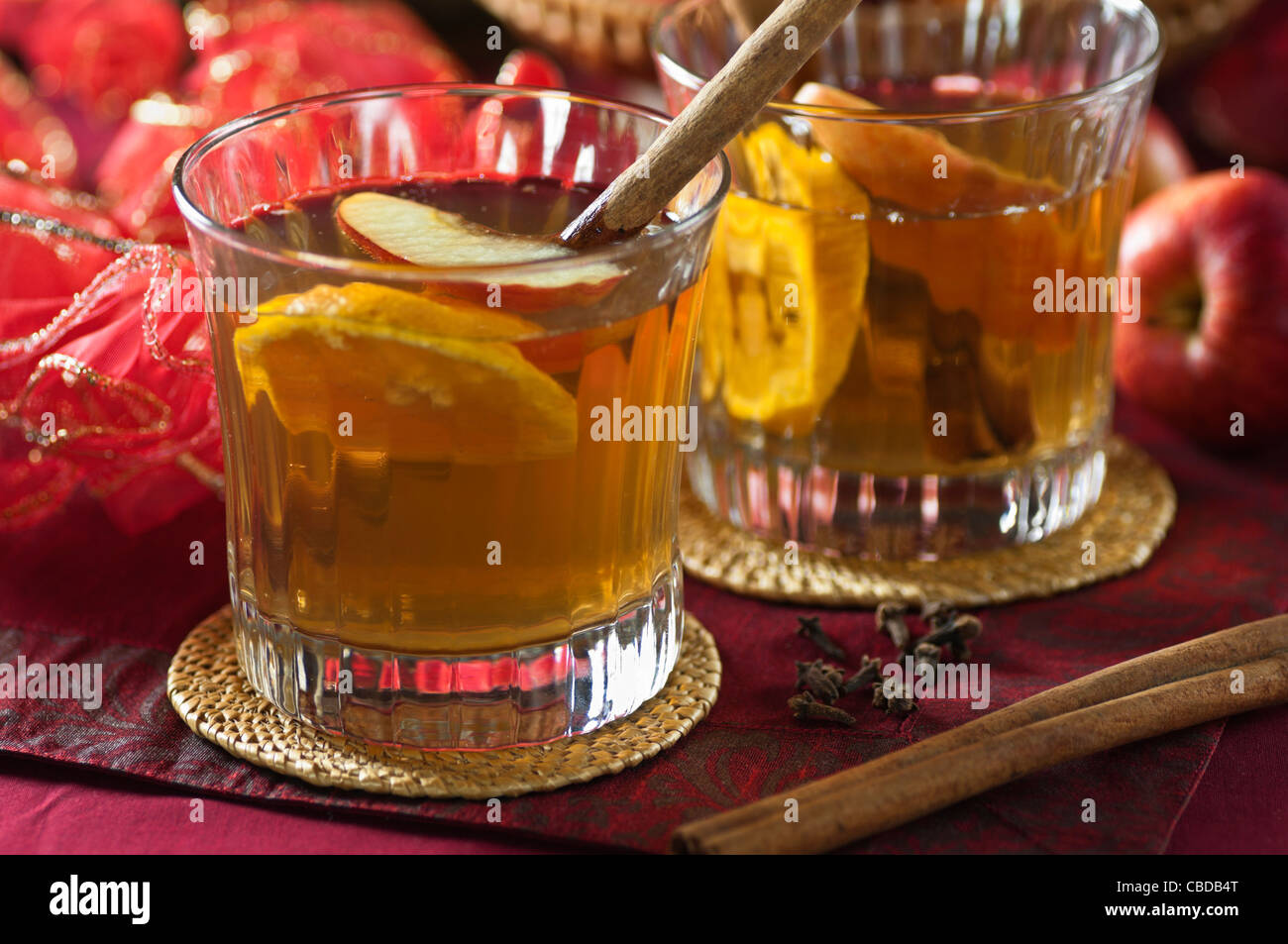 Mulled cider Stock Photo