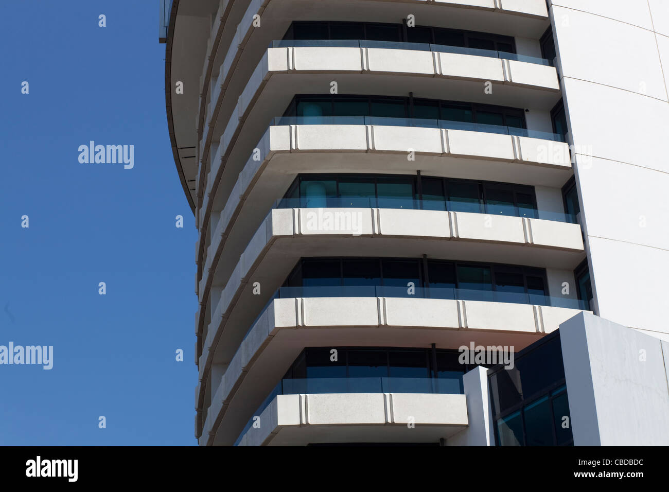 Esplanade East, A modern apartment building on Beach Road at Port