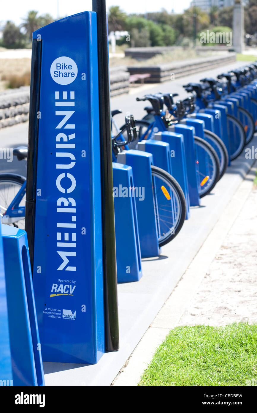 Melbourne bike hires stock photography and images Alamy