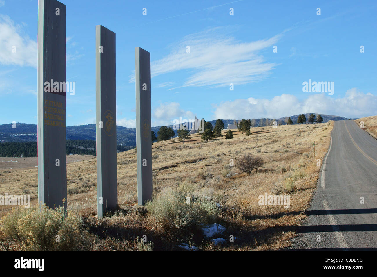 angel fire vietnam veterans state memorial nm new mexico entrance