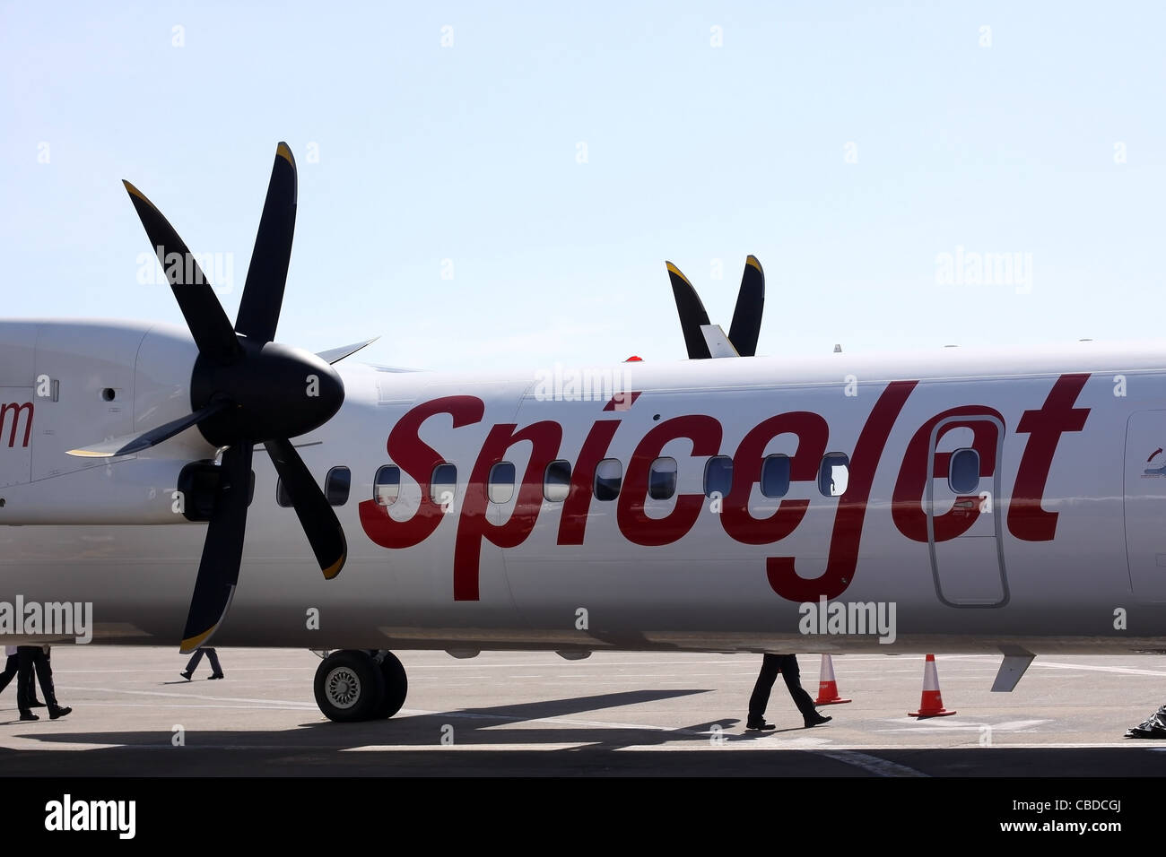 Spice Jet flight Stock Photo Alamy