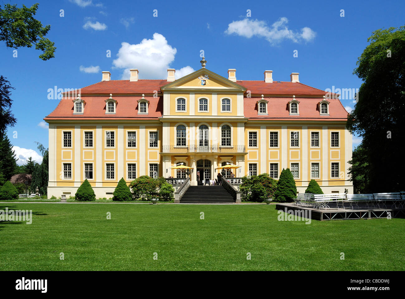Baroque castle Rammenau. Stock Photo