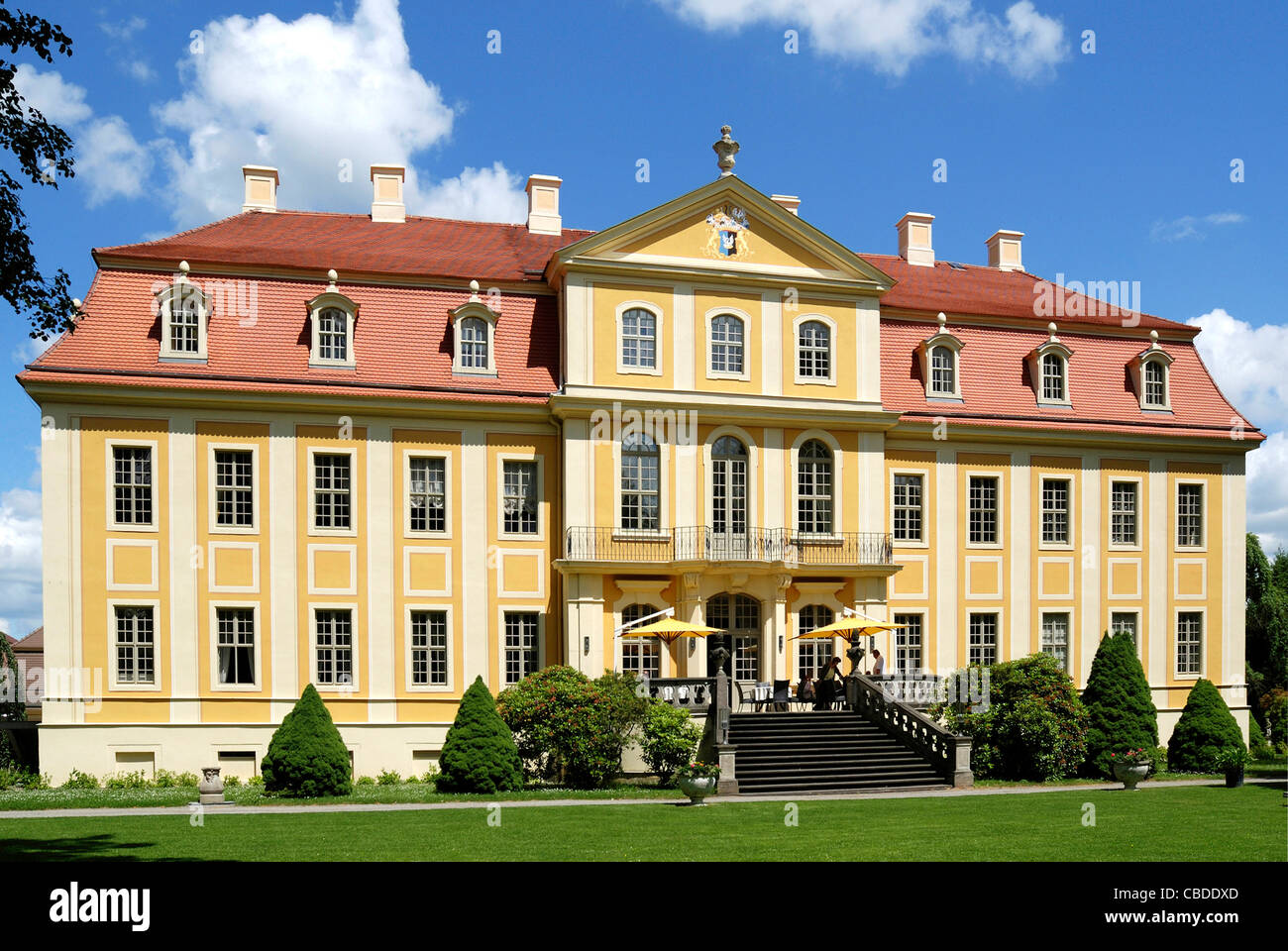 Baroque castle Rammenau. Stock Photo