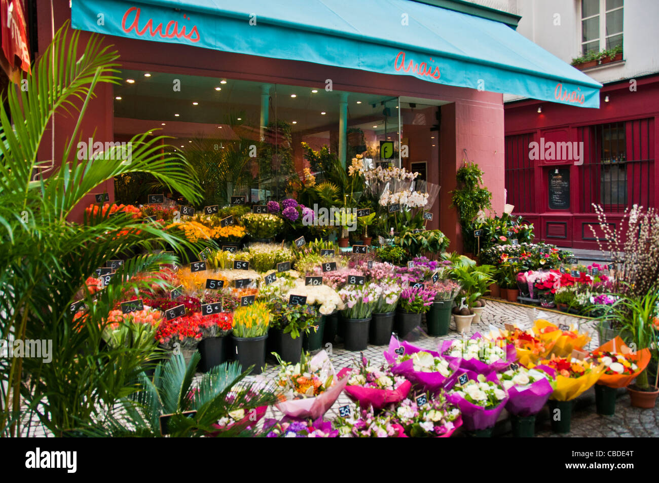 Paris florist shop Stock Photo Alamy