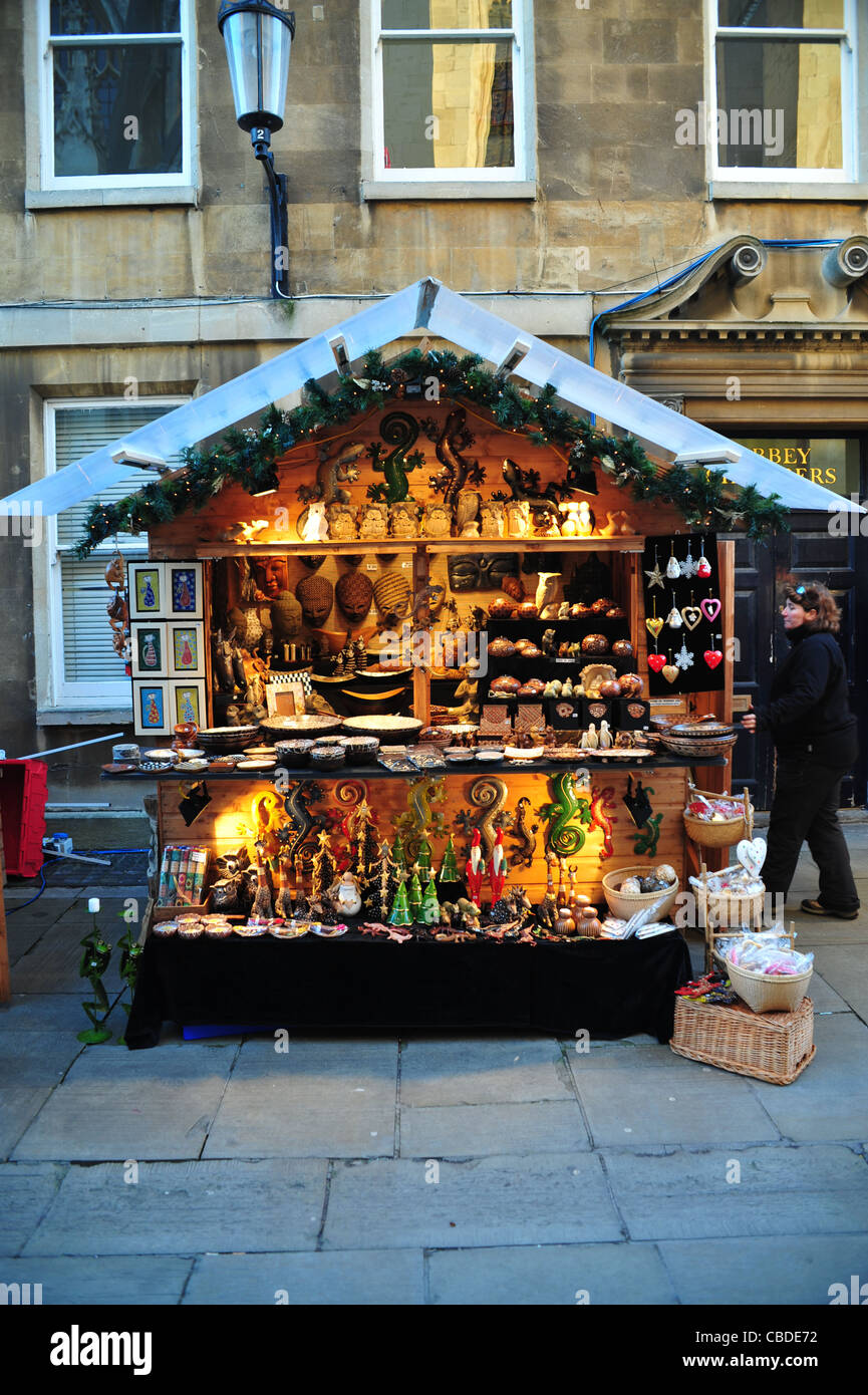 German-style Christmas market, Bath, England Stock Photo - Alamy