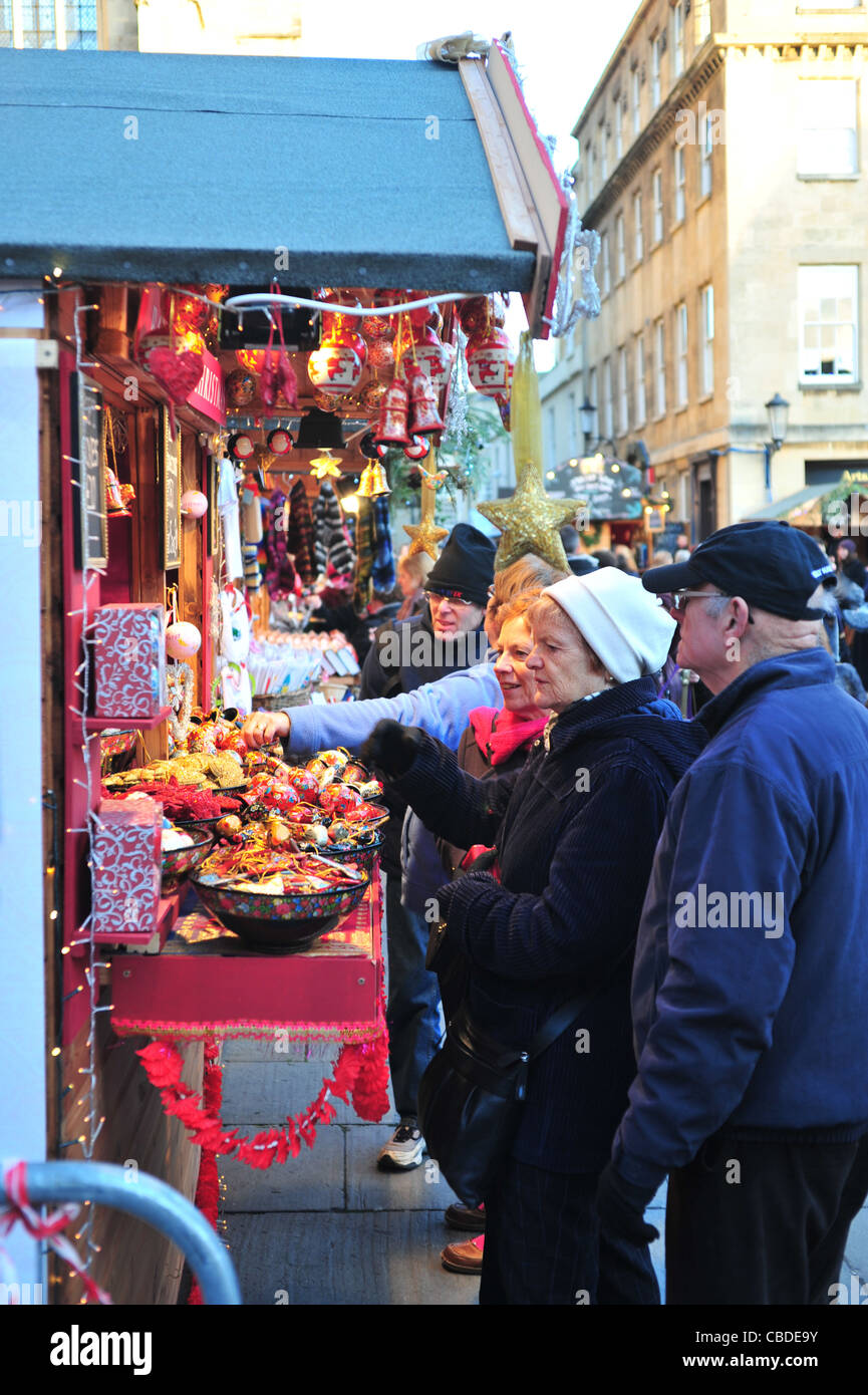 German-style Christmas market, Bath, England Stock Photo - Alamy