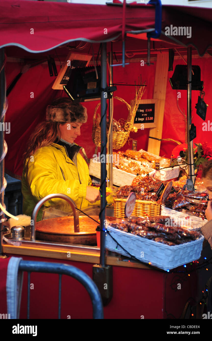 German-style Christmas market, Bath, England Stock Photo - Alamy
