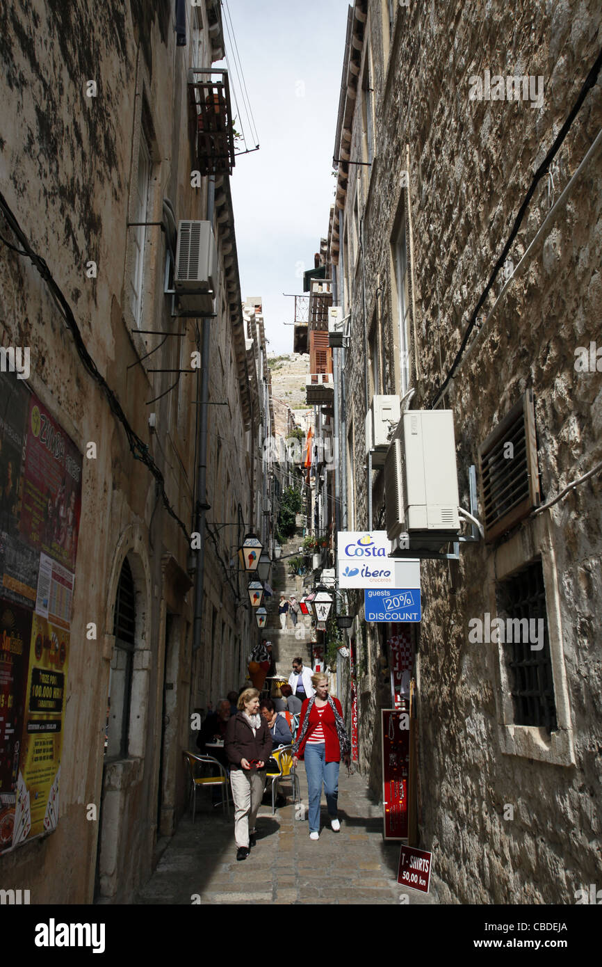 Picture of Narrow street view hi-res stock photography and images - Alamy