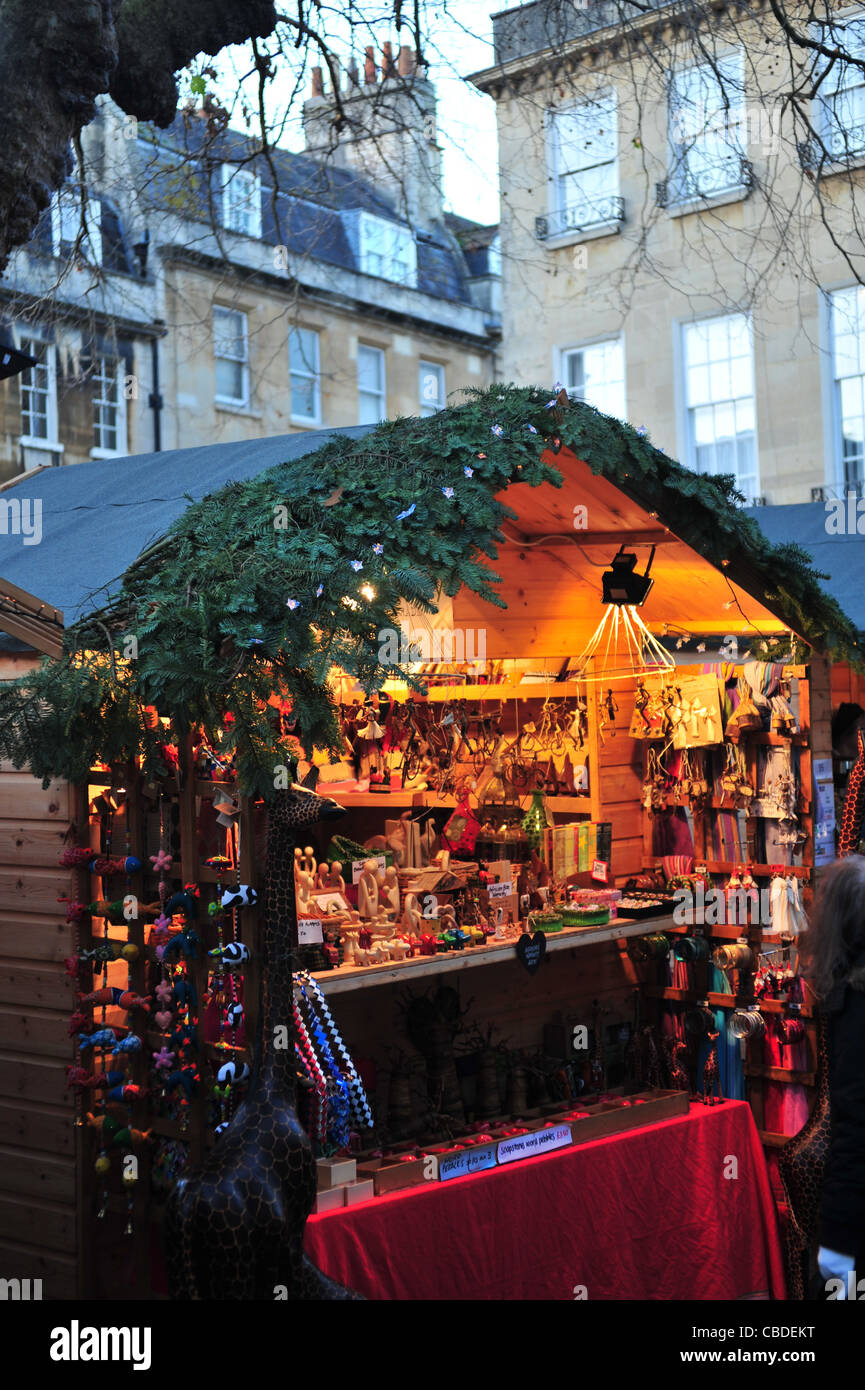 German-style Christmas market, Bath, England Stock Photo - Alamy