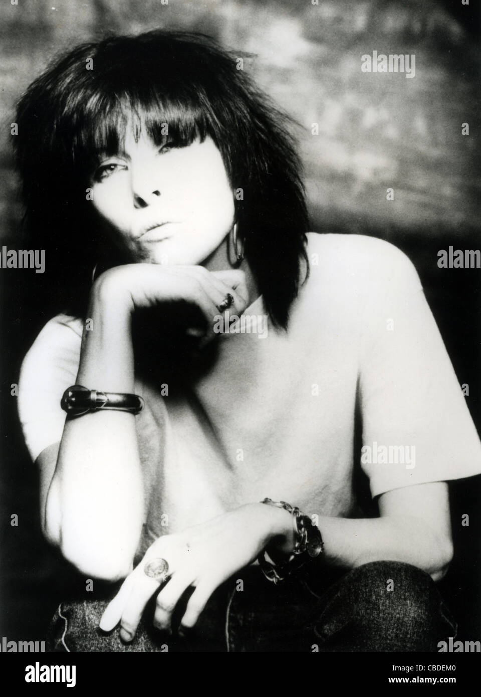 THE PRETENDERS  Promotional photo of Chrissie Hynde in 1990 Stock Photo