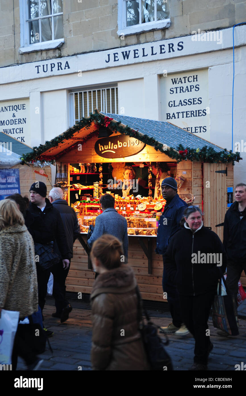 German-style Christmas market, Bath, England Stock Photo - Alamy