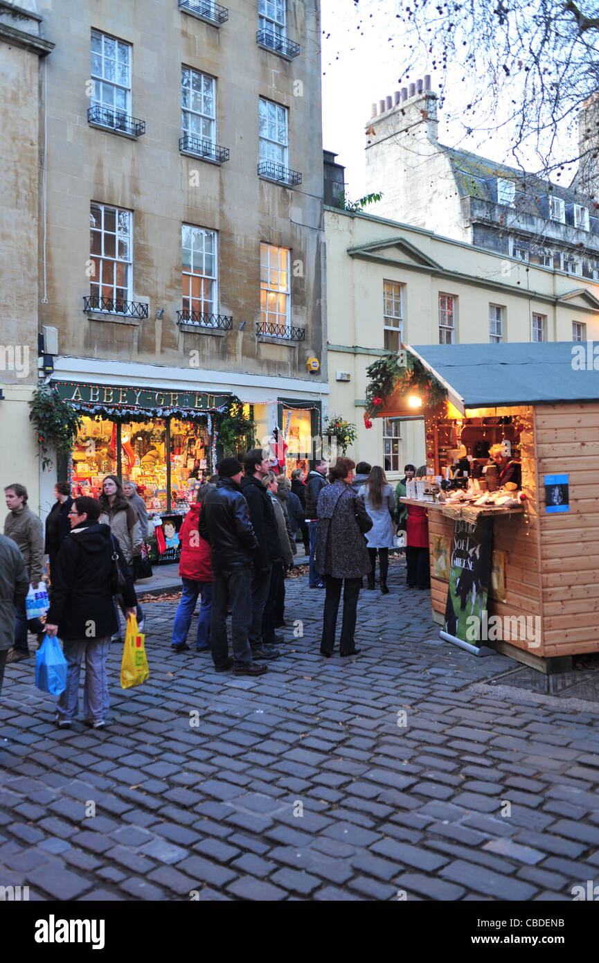 German-style Christmas market, Bath, England Stock Photo - Alamy