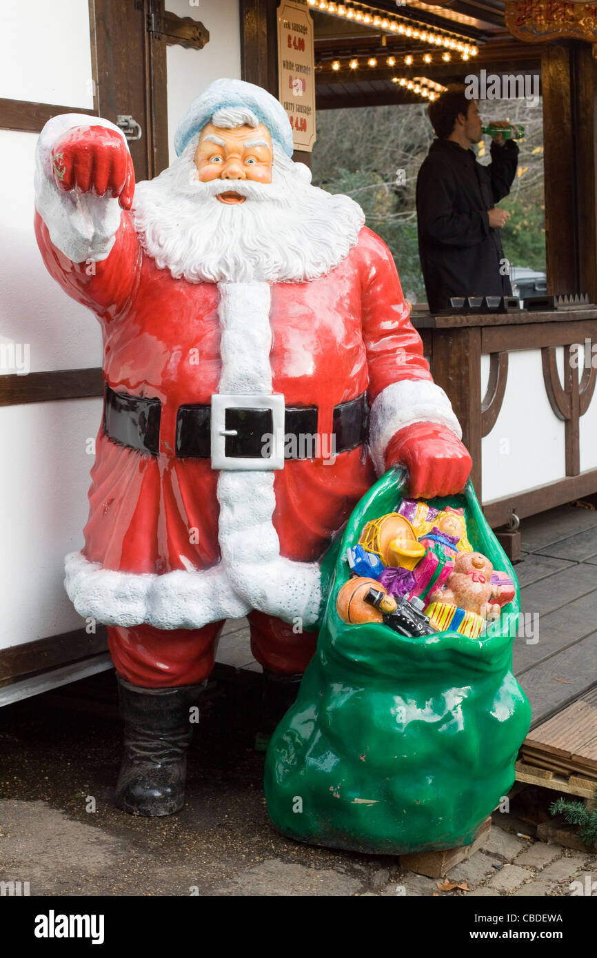 Father Christmas Statue at the Buckingham Christmas Parade England