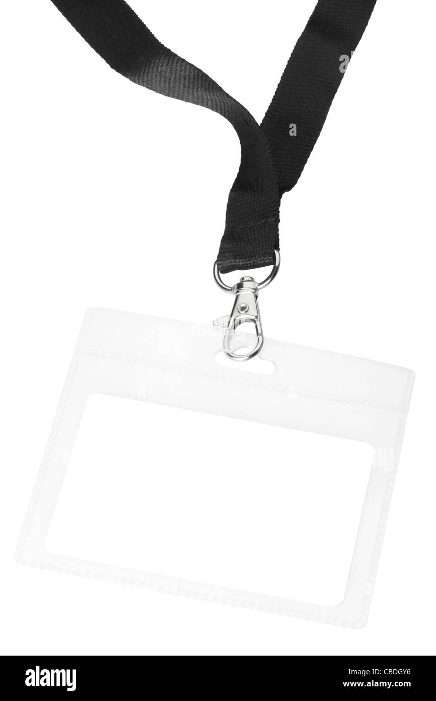 Blank badge or ID pass Stock Photo