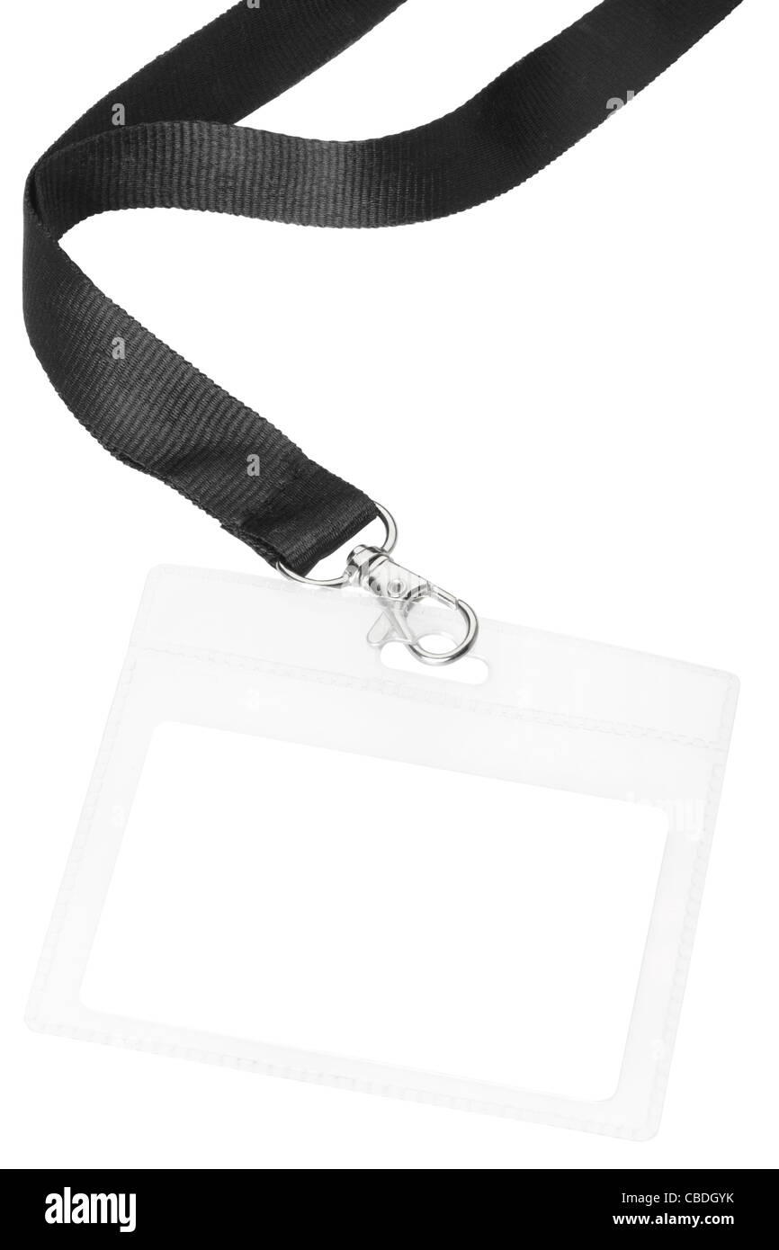 Blank business badge or ID pass Stock Photo