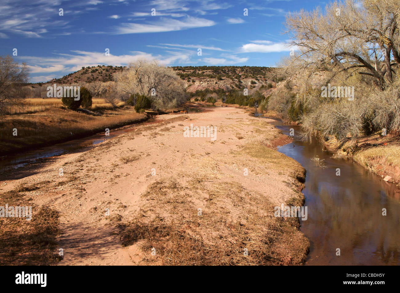 scenic pecos river anton chico new mexico de abajo historic district