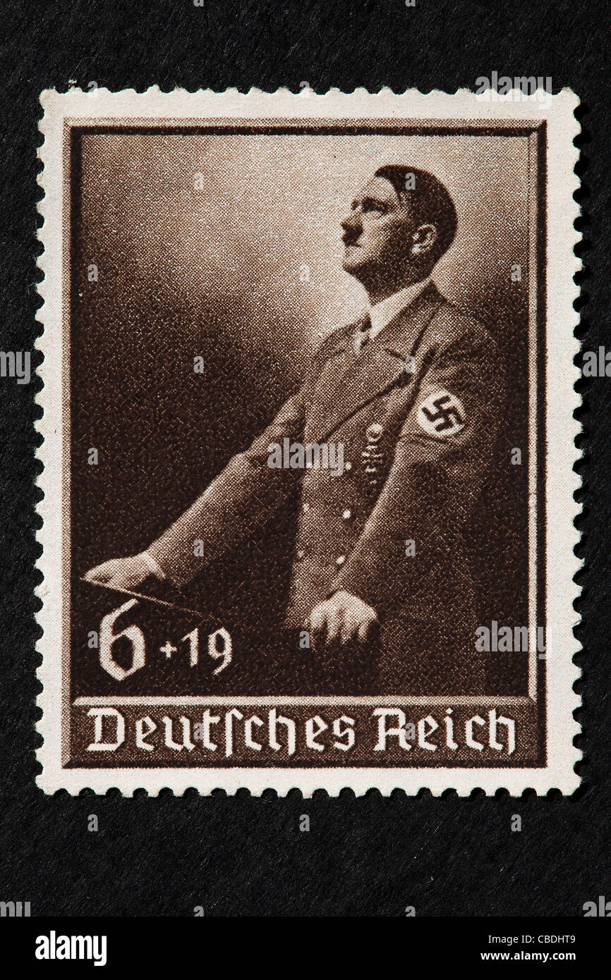 post, postage stamp, Adolf Hitler, Deutsches Reich, Schwabacher (CTK Photo/Martin Sterba, Rene Fluger) Stock Photo