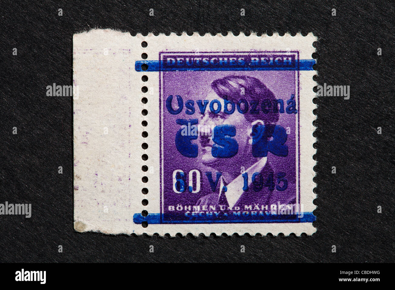 post, postage stamp, Adolf Hitler, Deutsches Reich, Protectorate of Bohemia and Moravia, Protektorat BÃ¶hmen und MÃ¤hren, Stock Photo
