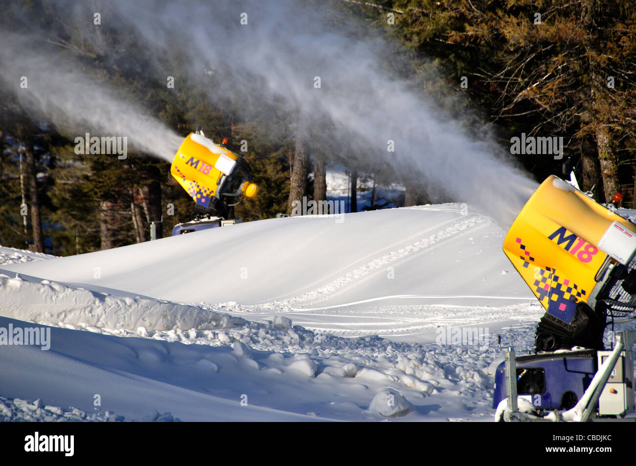 Artificial Snow Making Machines High Resolution Stock Photography and ...