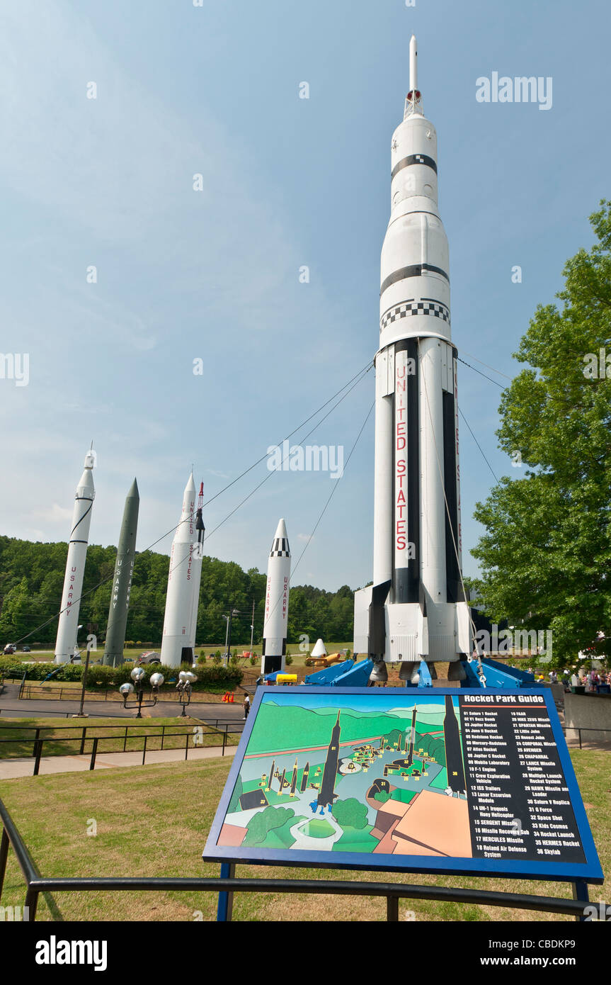Map Of U S Space Rocket Center Alabama