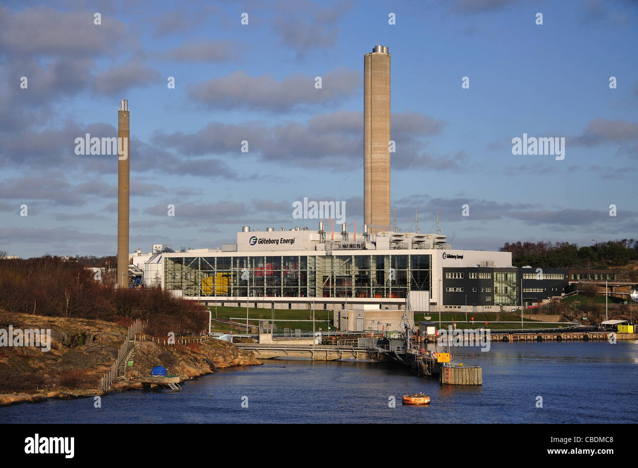 Göteborg Energi power station by Gothenburg Harbour, Gothenburg, Västergötland & Bohuslän Province, Kingdom of Sweden Stock Photo