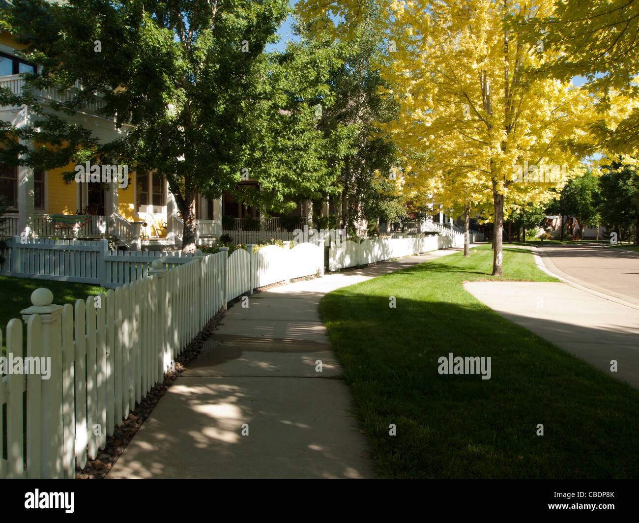 House in new urbanism development of Prospect project in Longmont