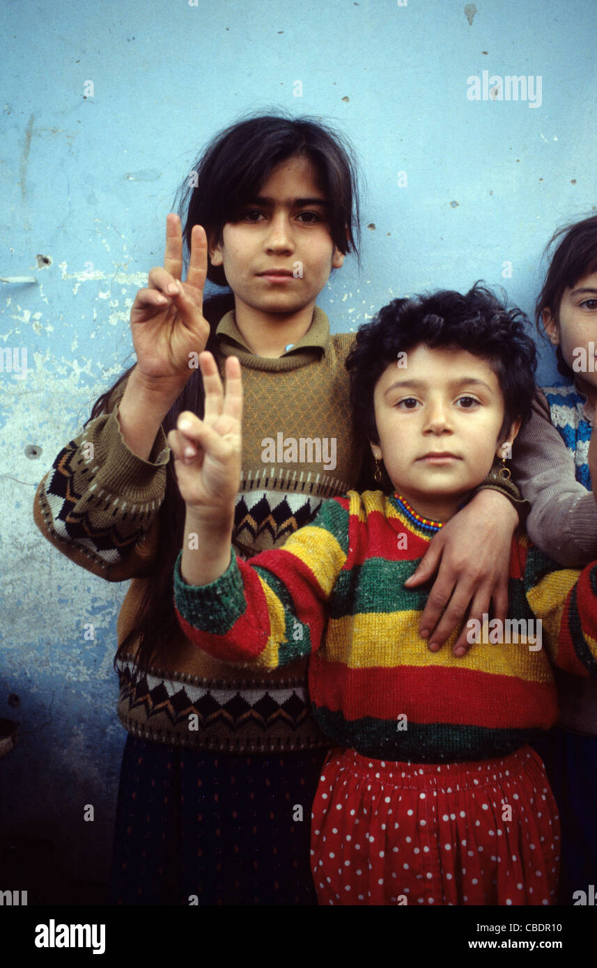 Kurdish Villagers Supporting Pro Kurdish Political Aspirations Faced