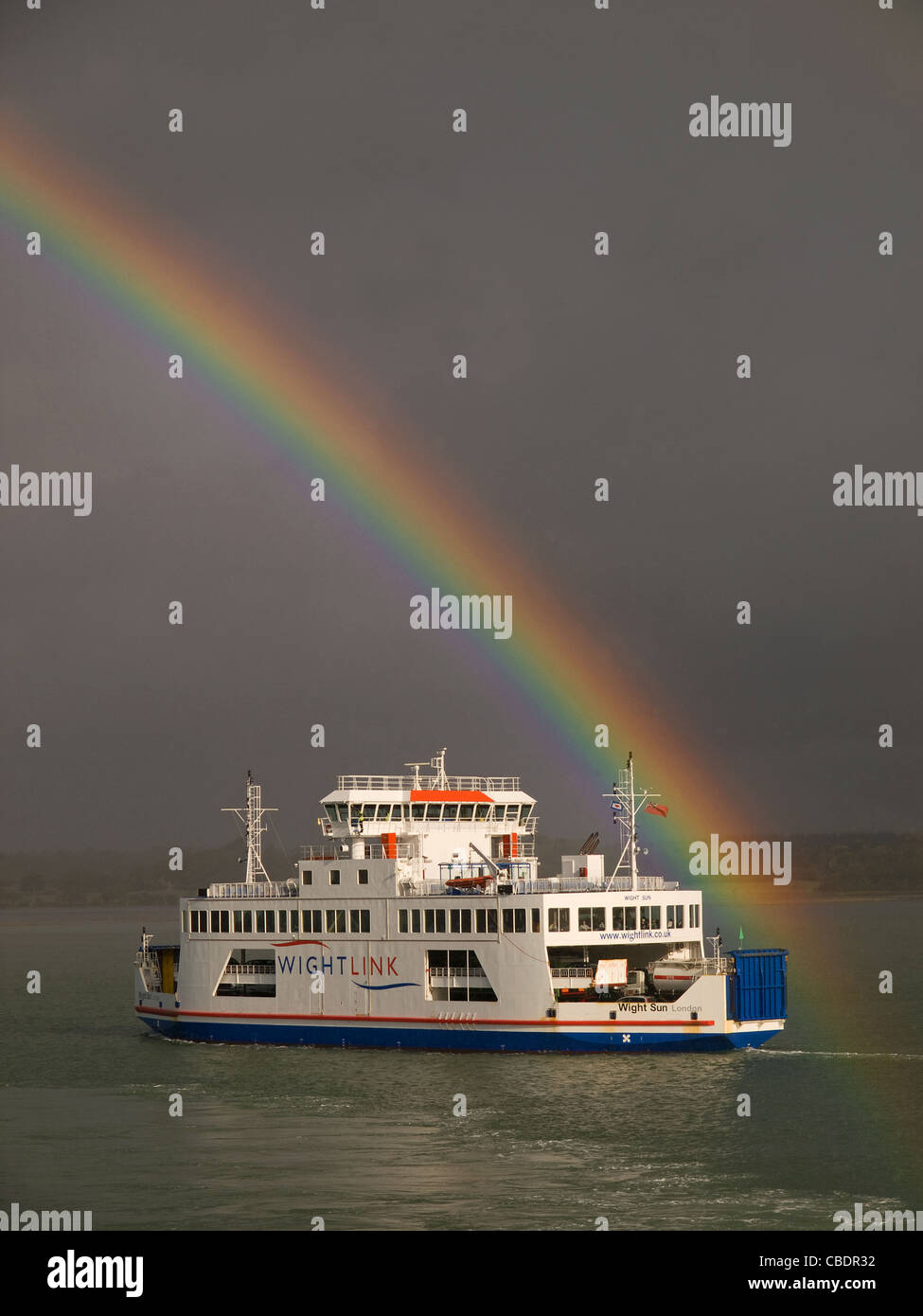 Car ferry and rainbow hi-res stock photography and images - Alamy