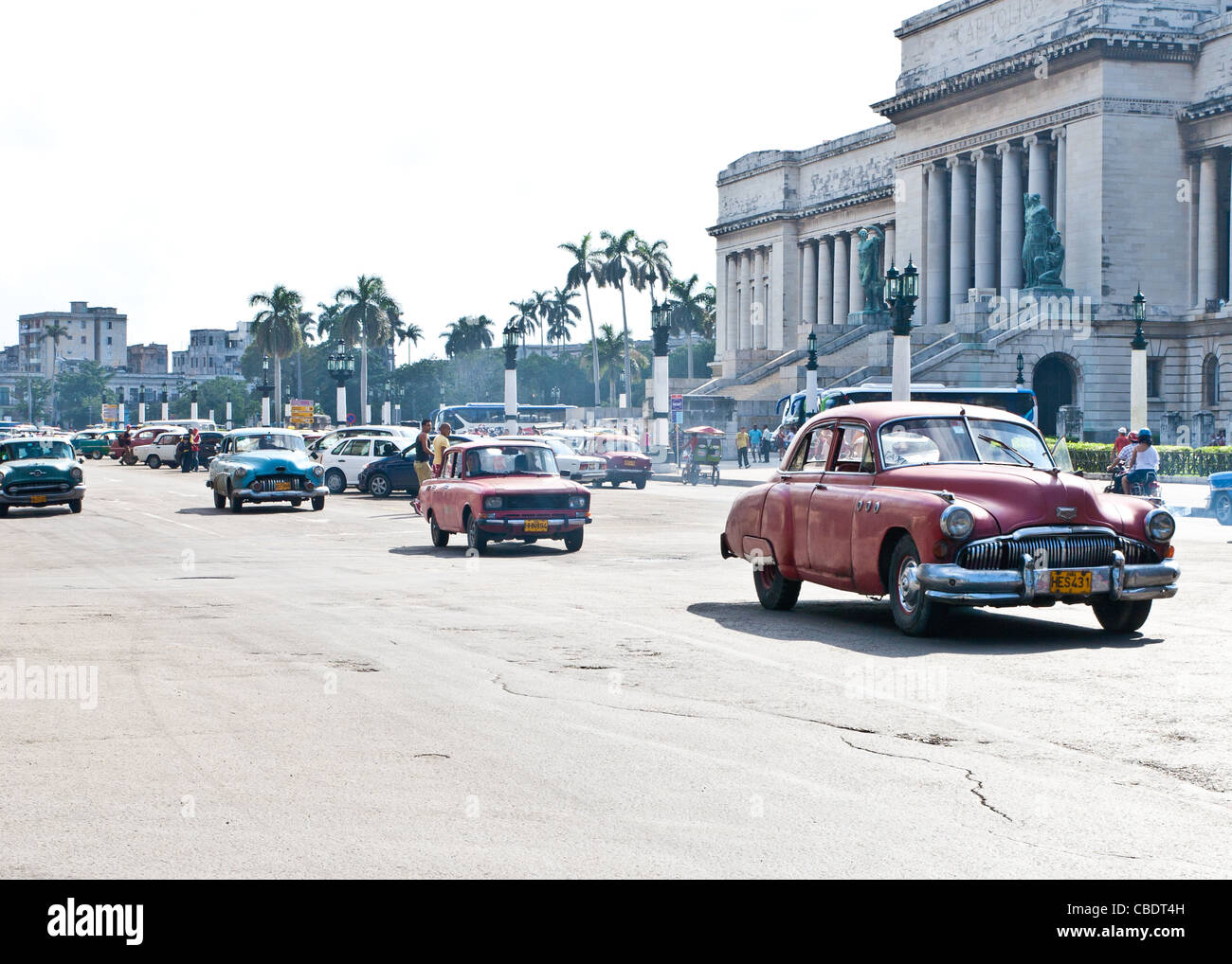 Main road in the center of Havana Stock Photo