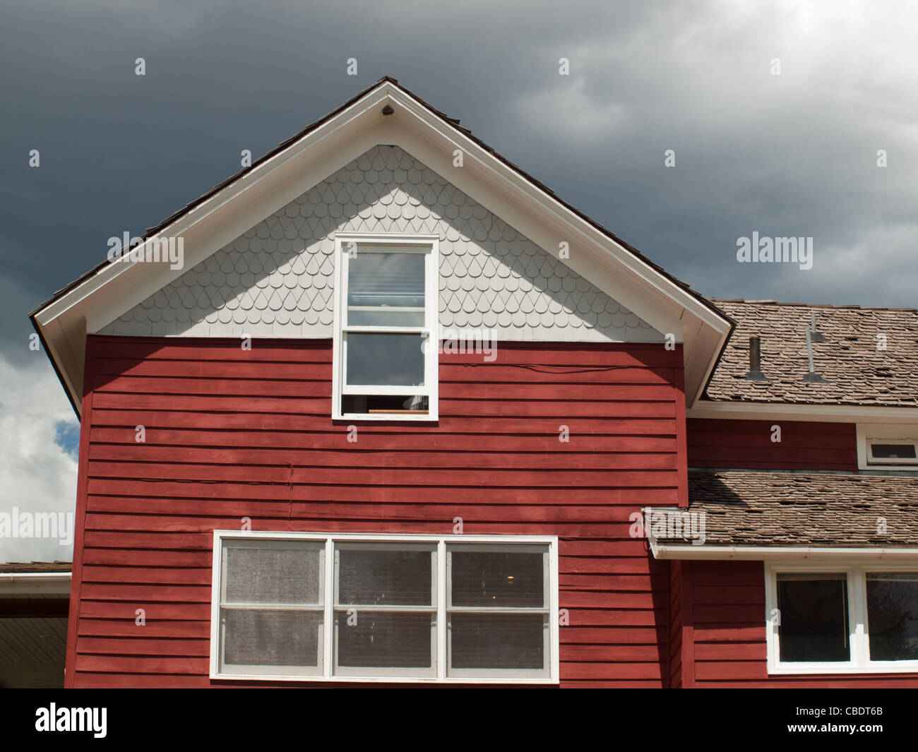 Red House in Eagle, Colorado. This house was converted to the