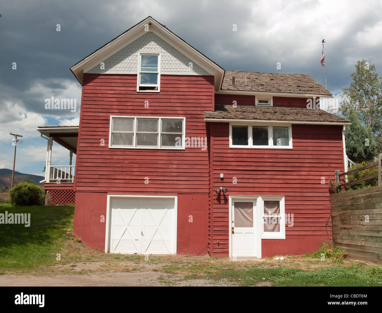 Red House in Eagle, Colorado. This house was converted to the