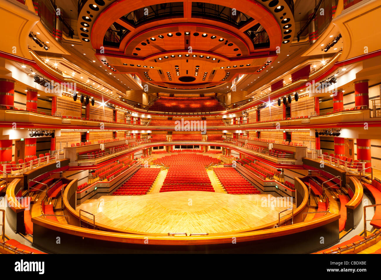 Symphony Hall auditorium, Centenary Square, Birmingham City Centre