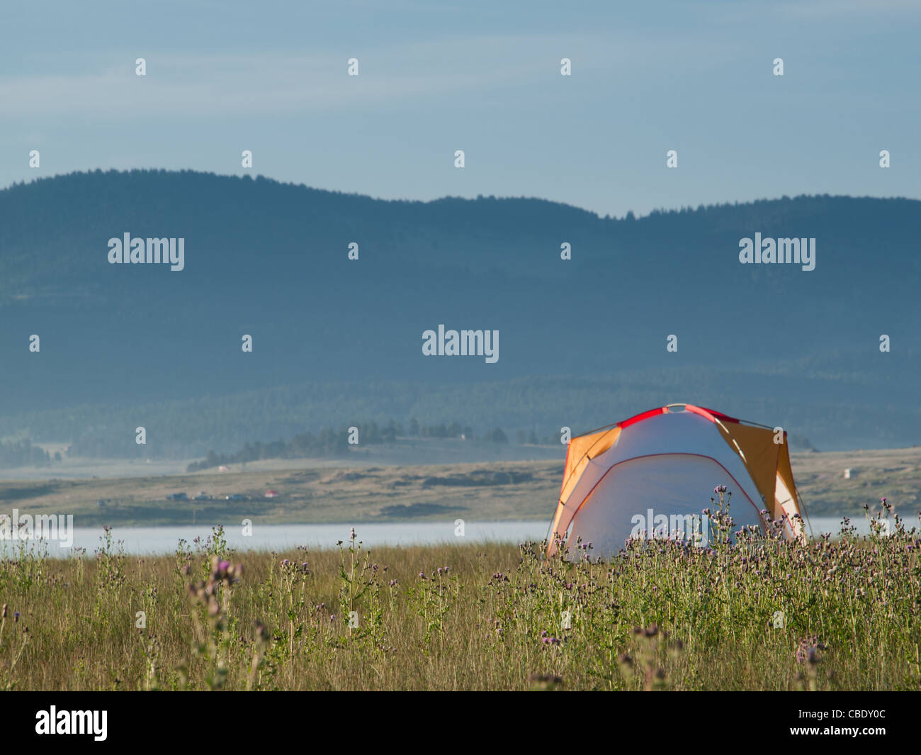 Camping at Eleven Mile Reservoir, Colorado Stock Photo Alamy