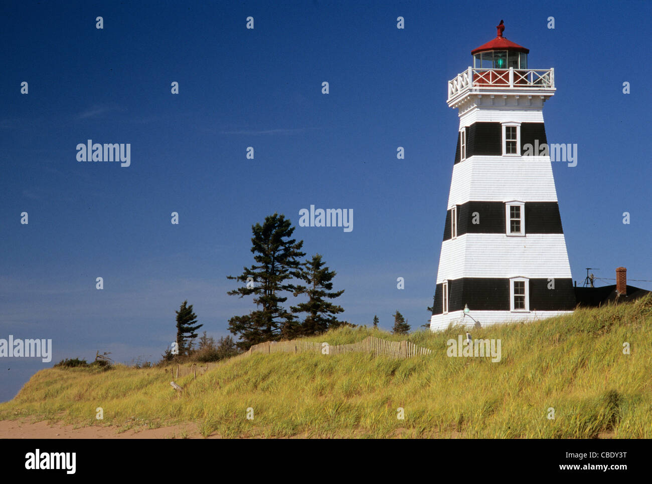 West Point Lighthouse in Cedar Dunes Provincial Park, Prince Edward