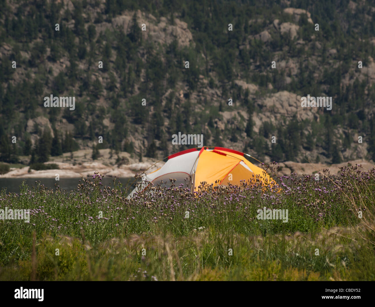 Sunset on the Eleven Mile Reservoir, Colorado Stock Photo - Alamy