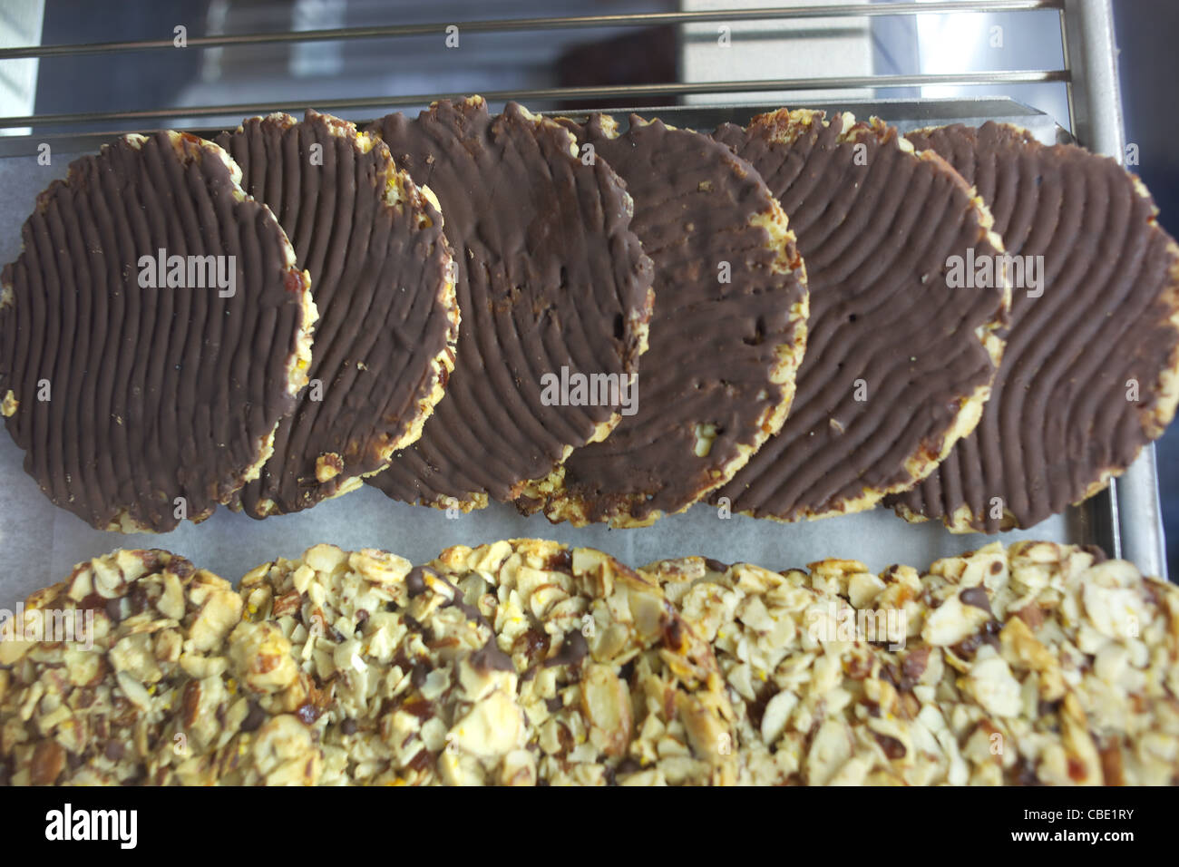 Varieties of traditional baked biscuits and sweets at Pandoro Bakery