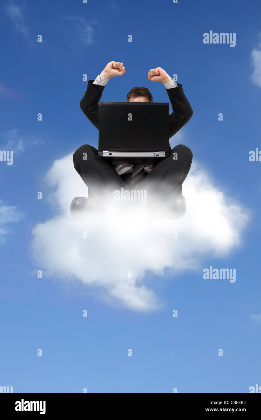 Cloud computing concept Stock Photo