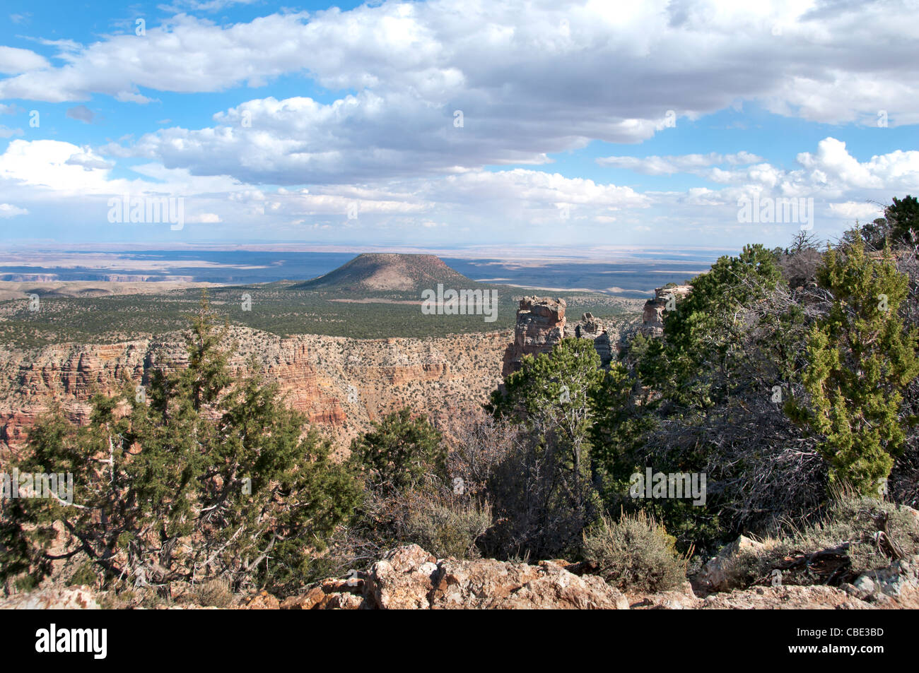Cedar Mountain Grand Canyon National Park Arizona United States Stock