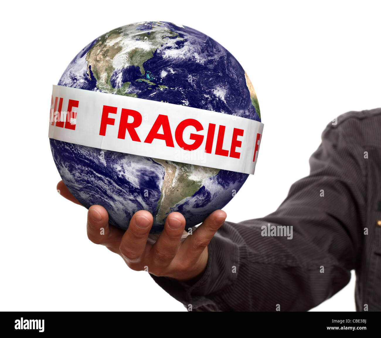 Fragile earth Stock Photo
