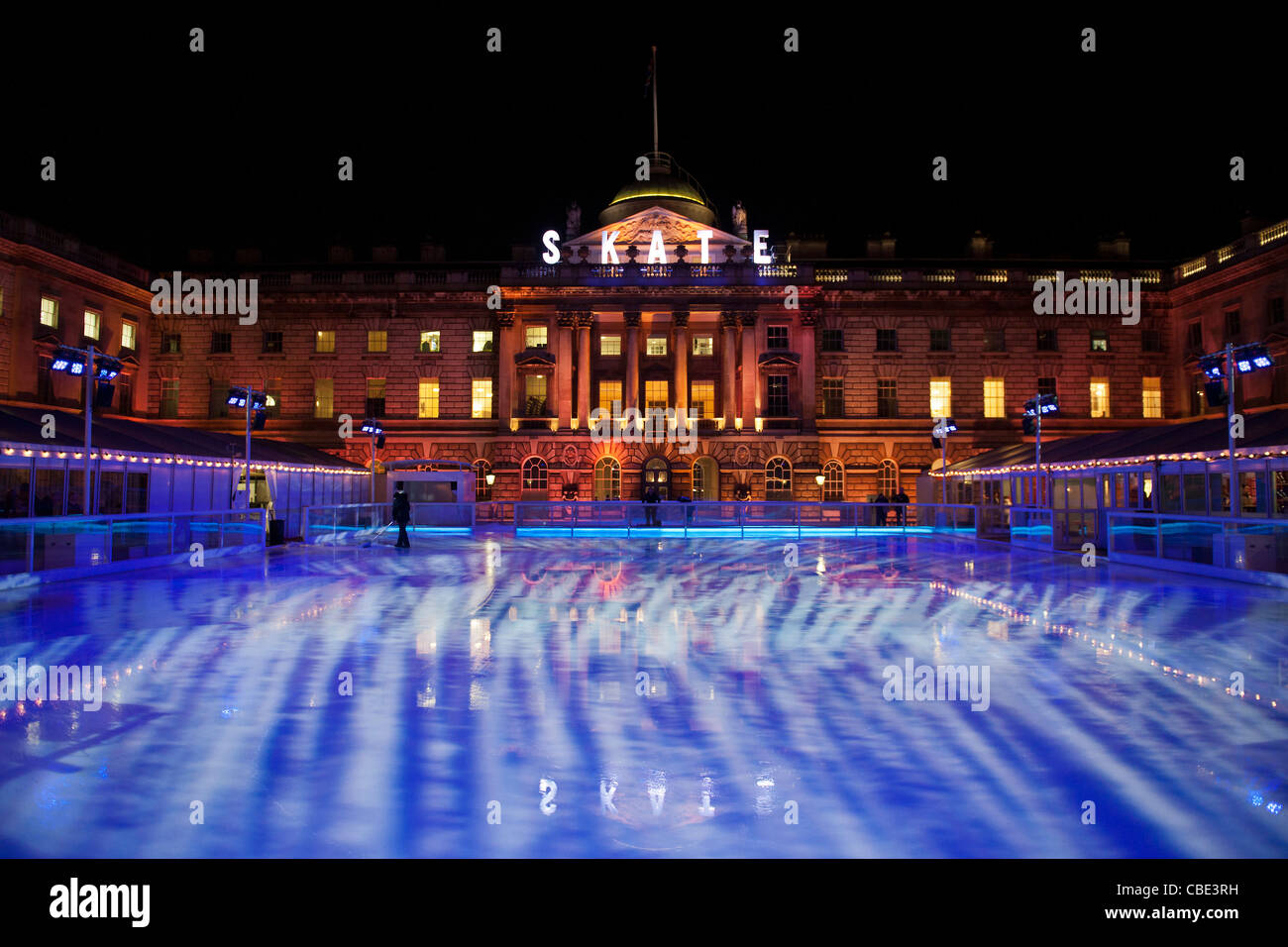 Ice skating at the Somerset House winter ice rink Stock Photo - Alamy