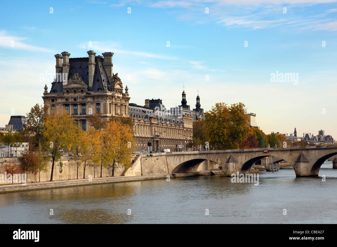 Louvre in Paris Stock Photo