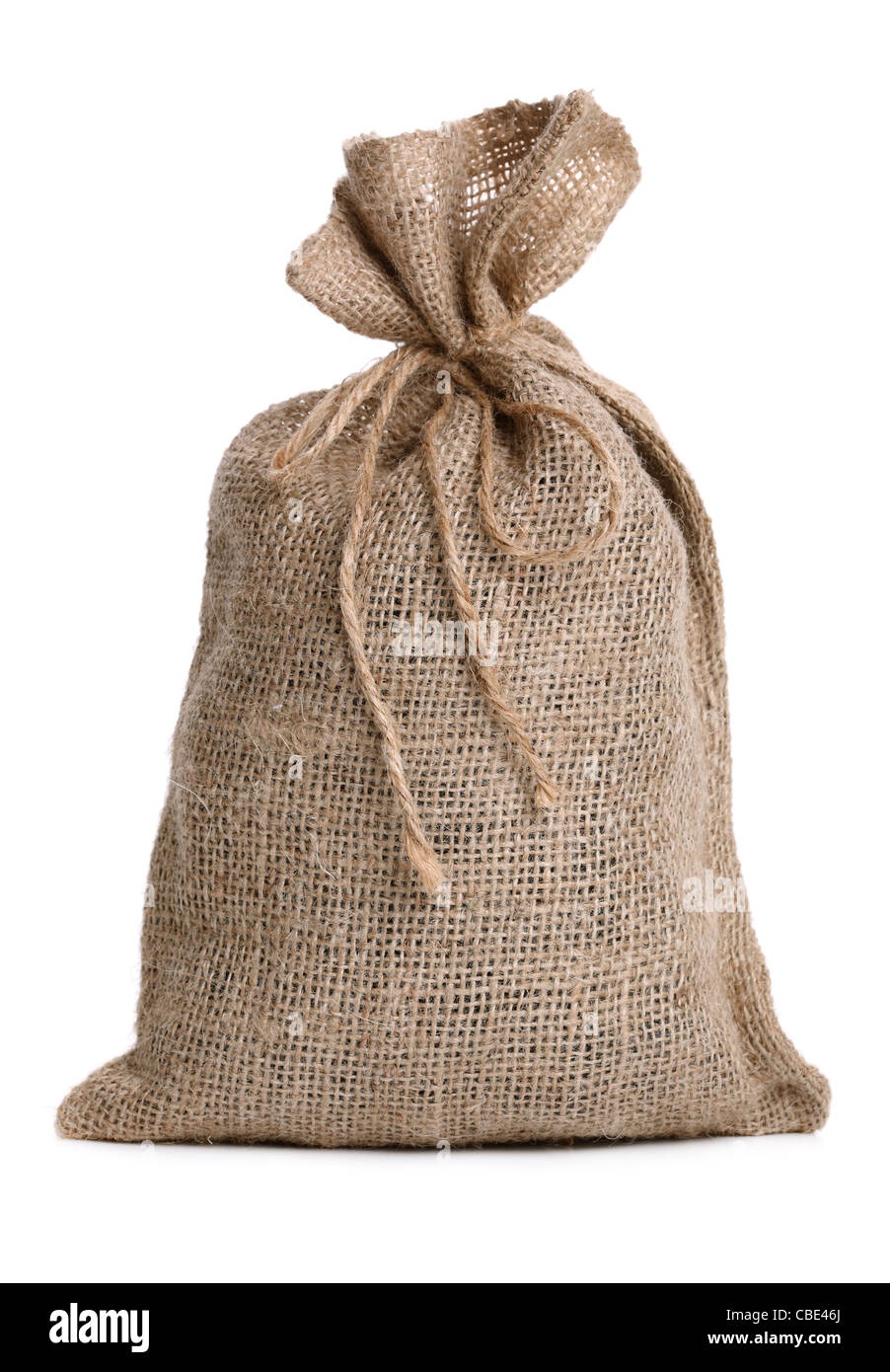 Burlap sack Stock Photo