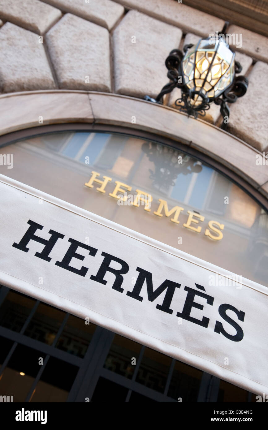 Hermes Shop in Via dei Condotti; Rome; Italy Stock Photo Alamy