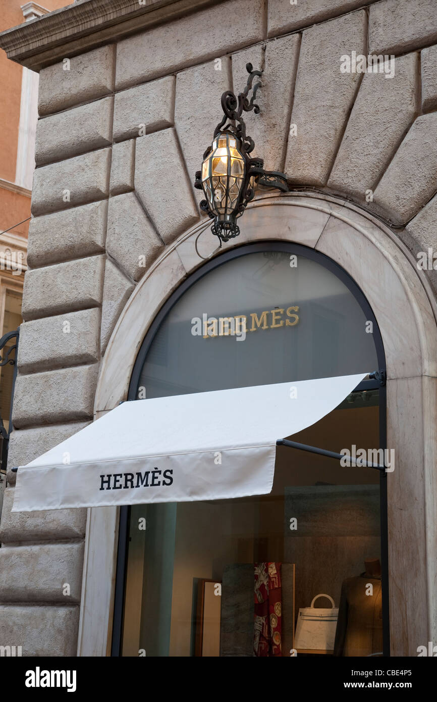 Hermes Shop; Via dei Condotti; Rome; Italy Stock Photo - Alamy