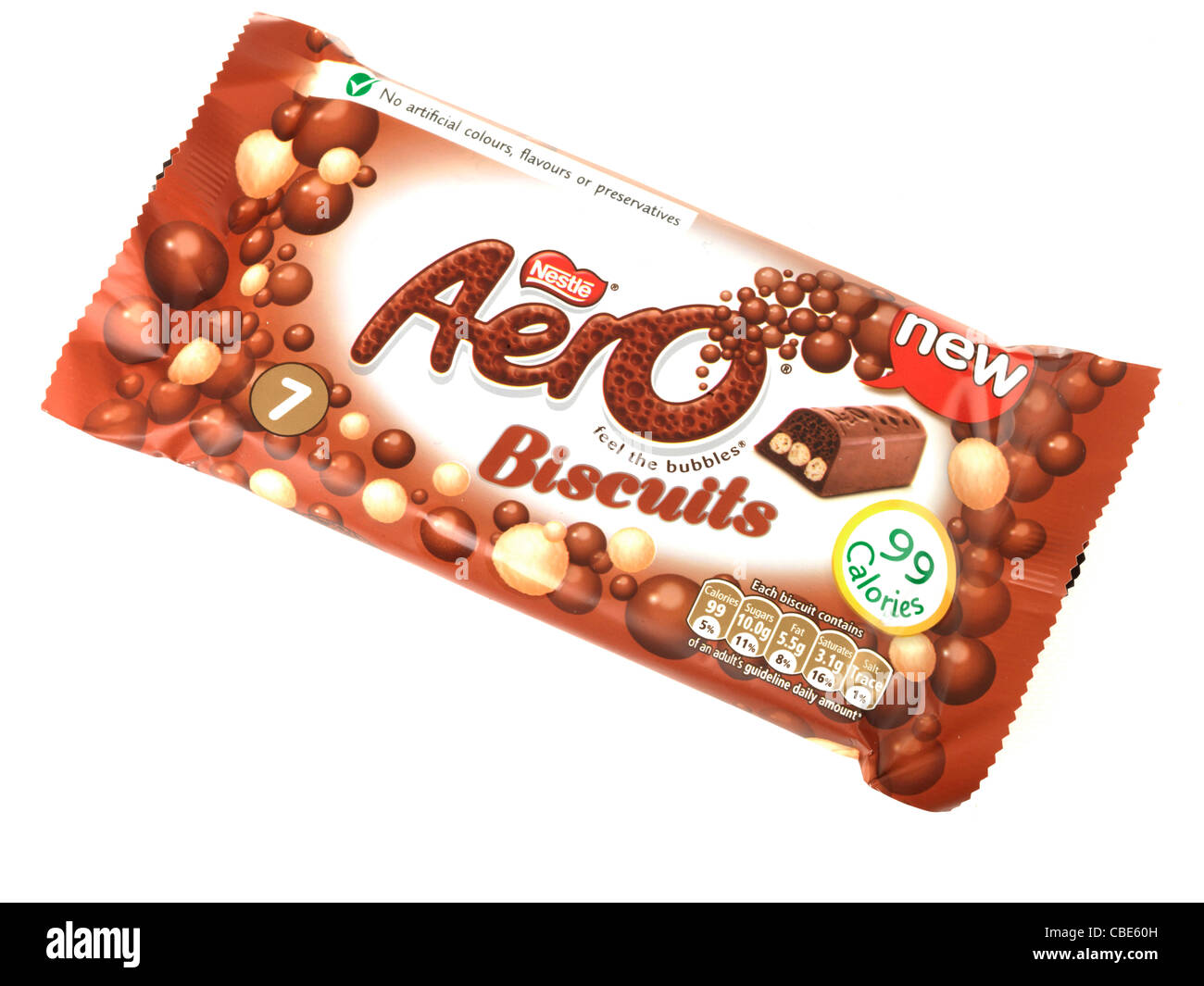 Aero Biscuit Chocolate Bar Stock Photo