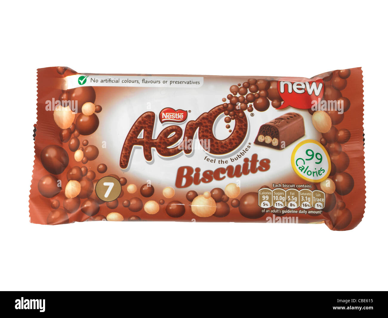 Aero Biscuit Chocolate Bar Stock Photo