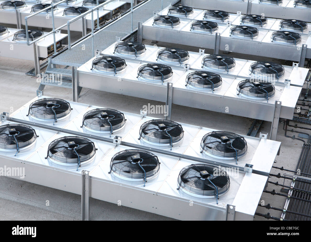 Electric cooling fans Stock Photo