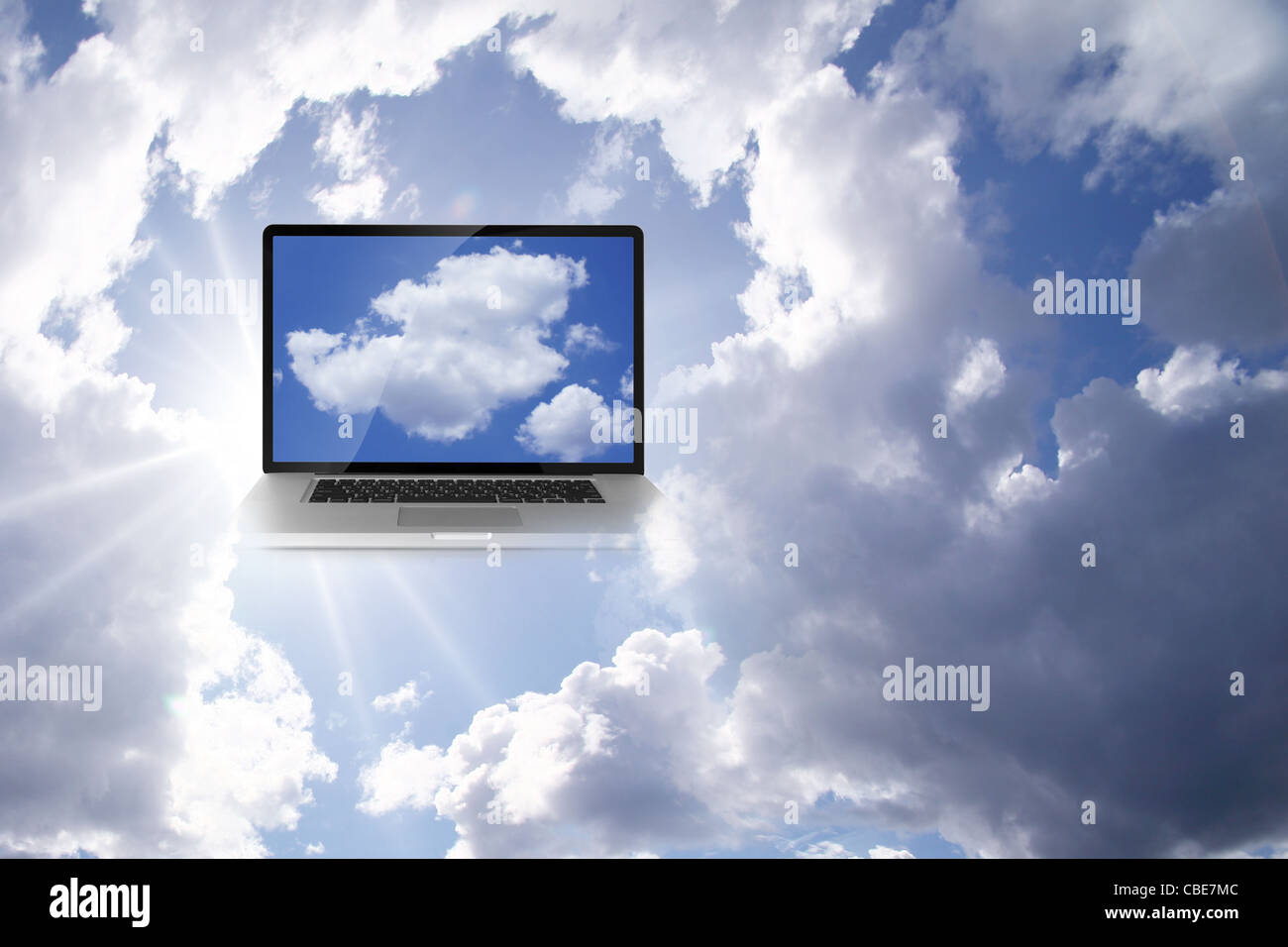 A Cloud Computing Technology Concept Stock Photo
