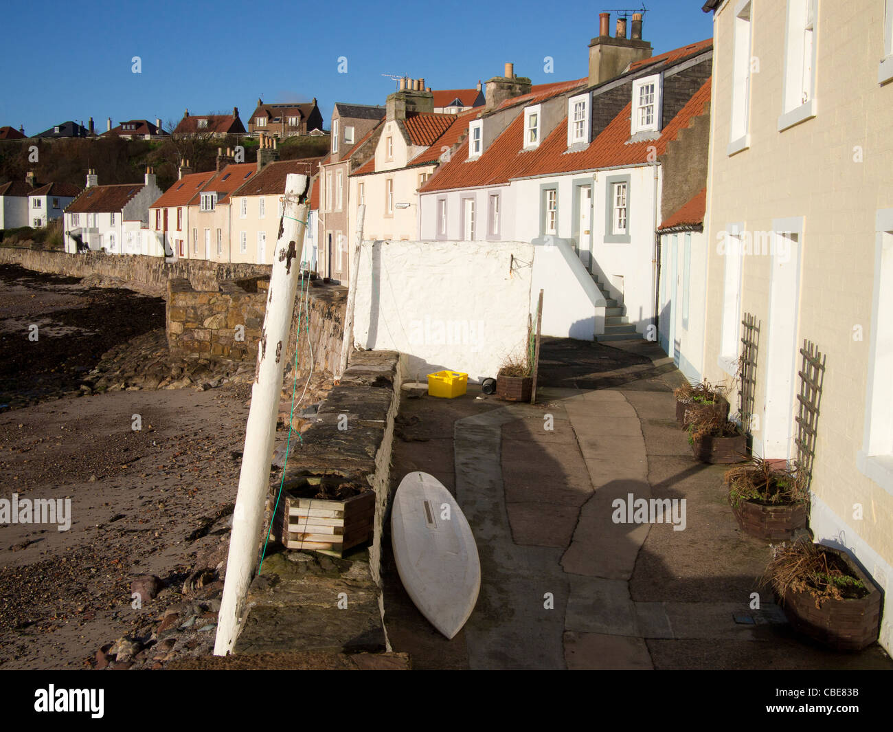 Houses along West Shore, Pittenweem Stock Photo Alamy
