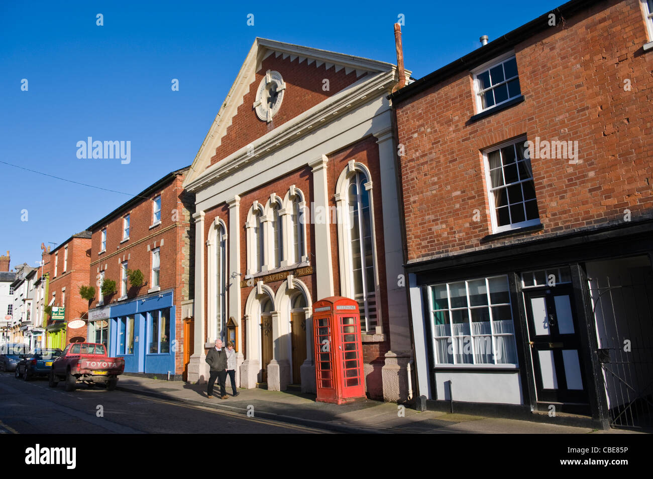 Exterior frontage of Kington Baptist Church Chapel built 1868 in Kington Herefordshire England UK Stock Photo